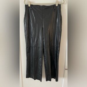 LYSSE Faux Leather Pull On Stretch Straight Leg Pants, Black, Large